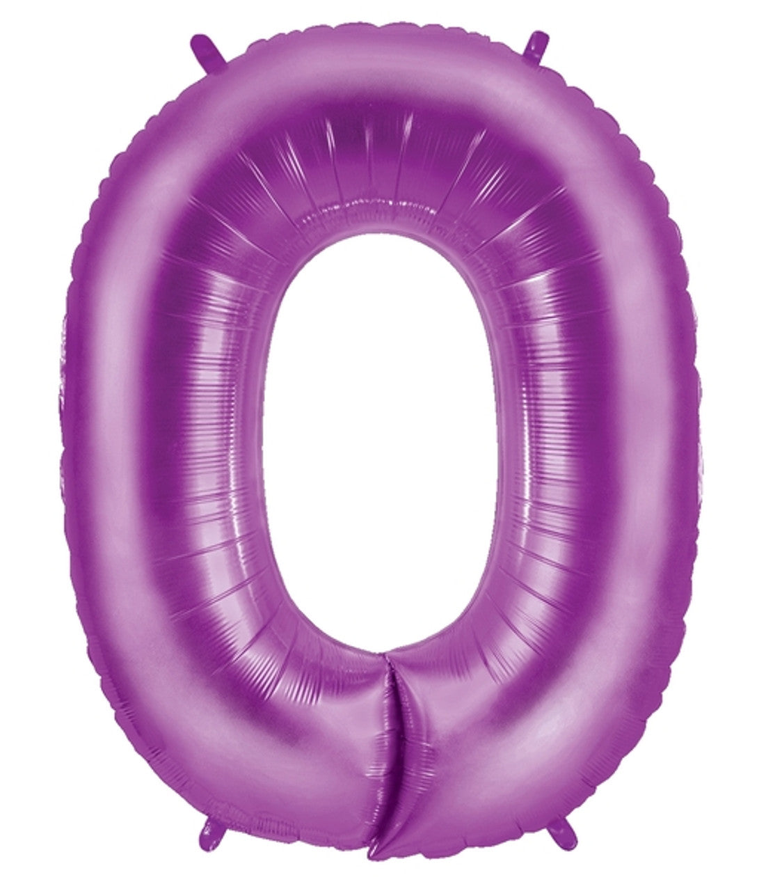 34"Purple Number 0 Mylar Balloon