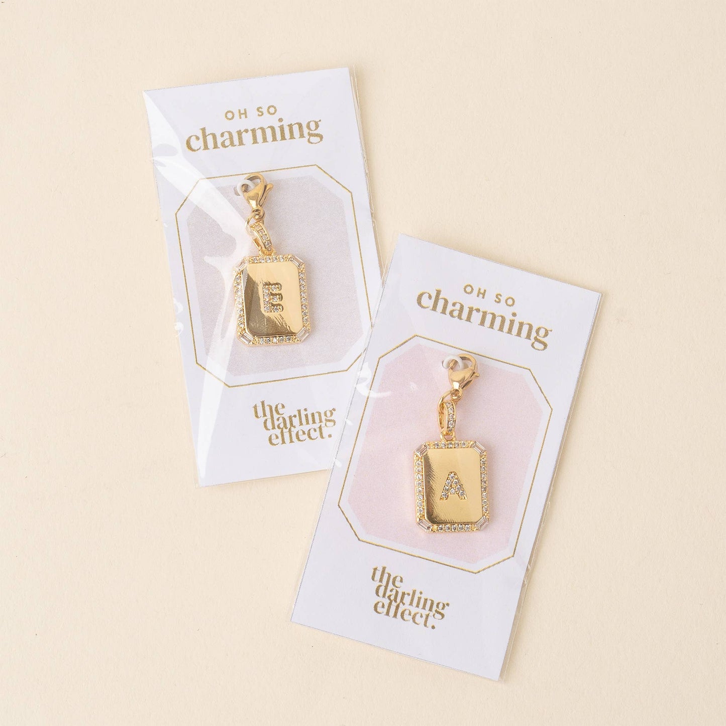 The Darling Effect - Jewelry Charm Initial Letter Gold-K