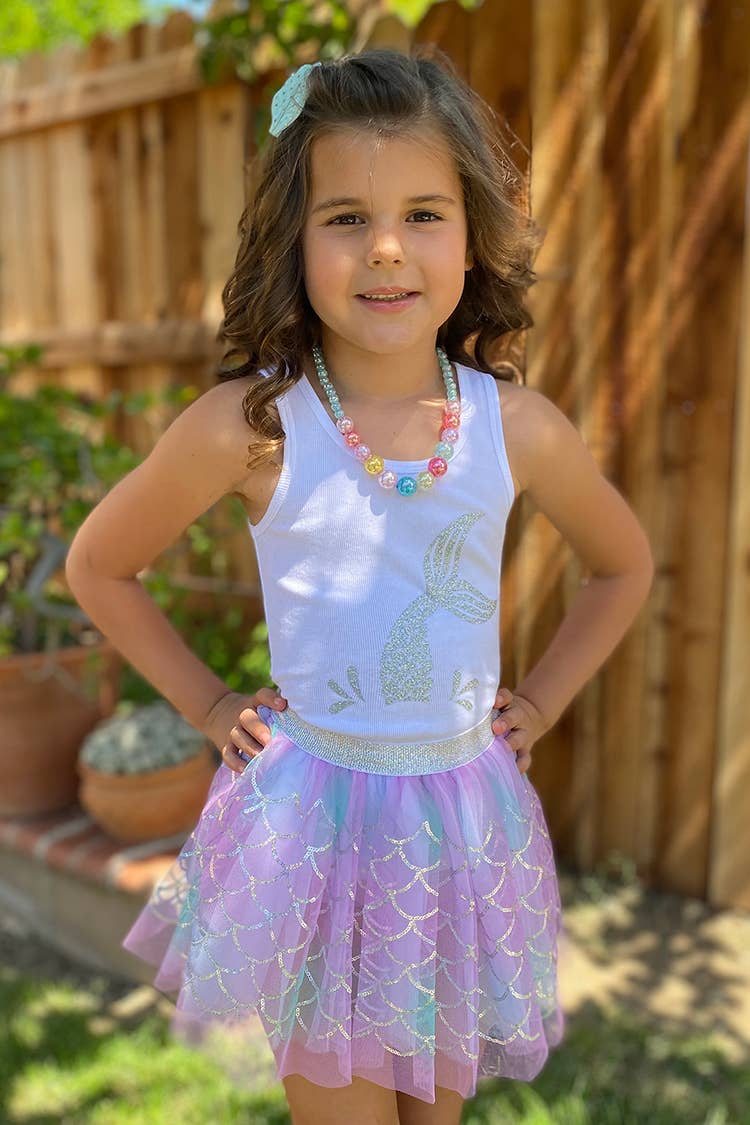 Little Mermaid Tutu: 7/8 year