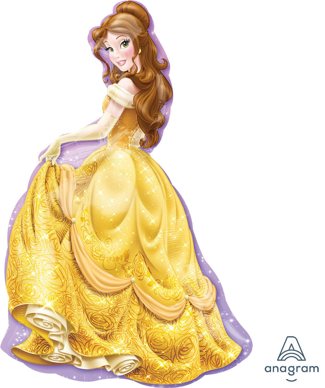 33" Princess Belle Body Mylar Balloon