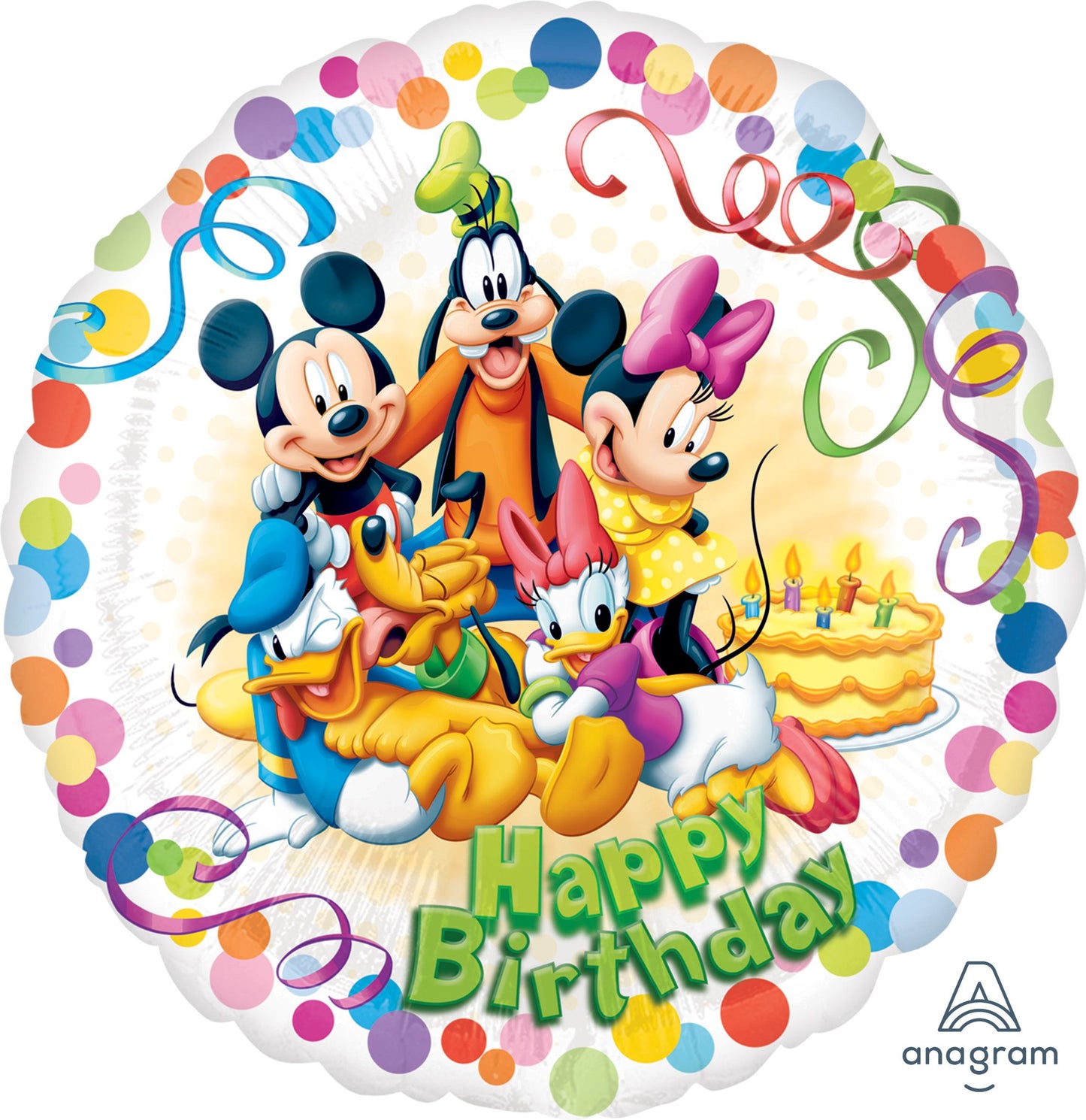 18" Mickey & Friends Party Mylar Balloon