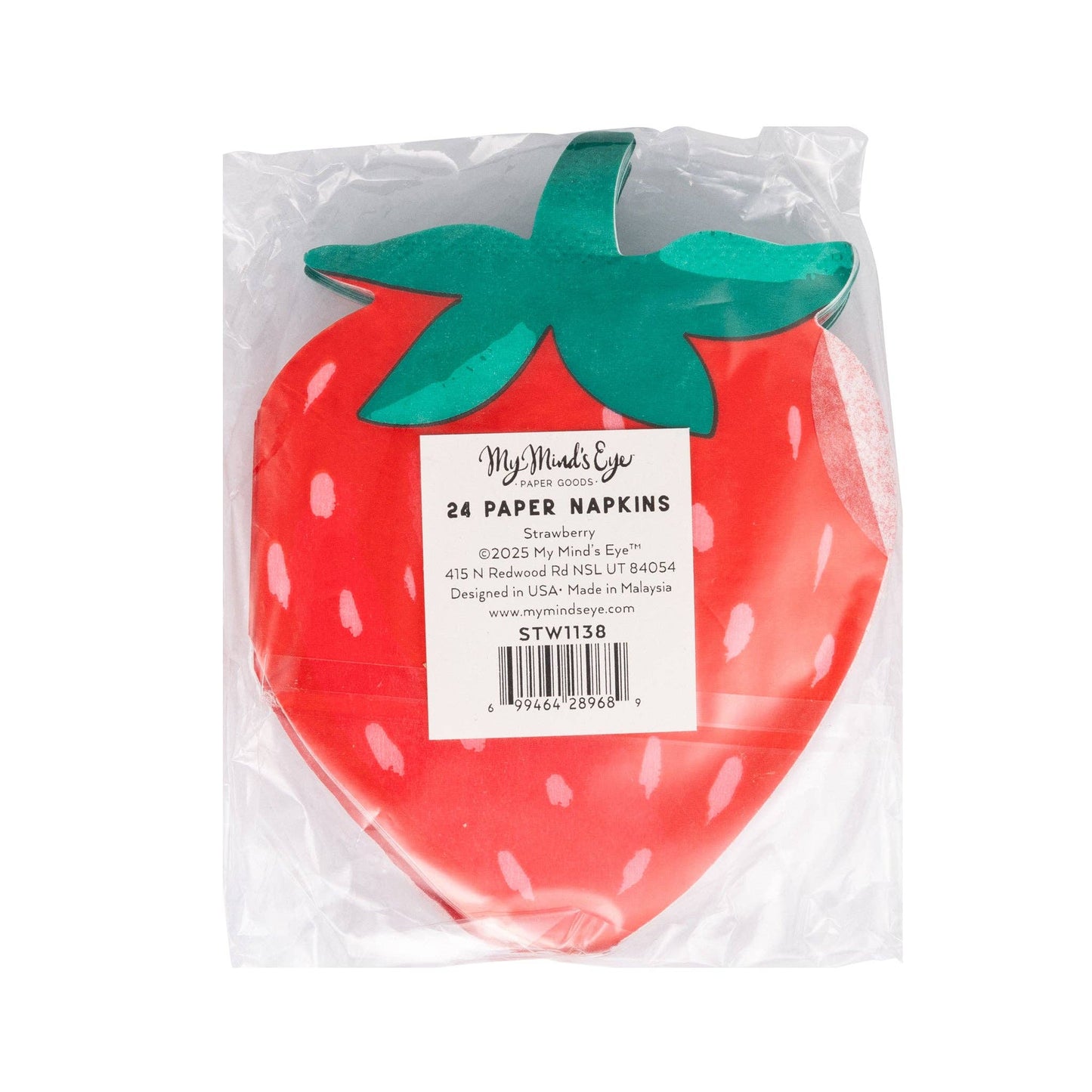 My Mind’s Eye - STW1138 - Strawberry Shaped Guest Napkin