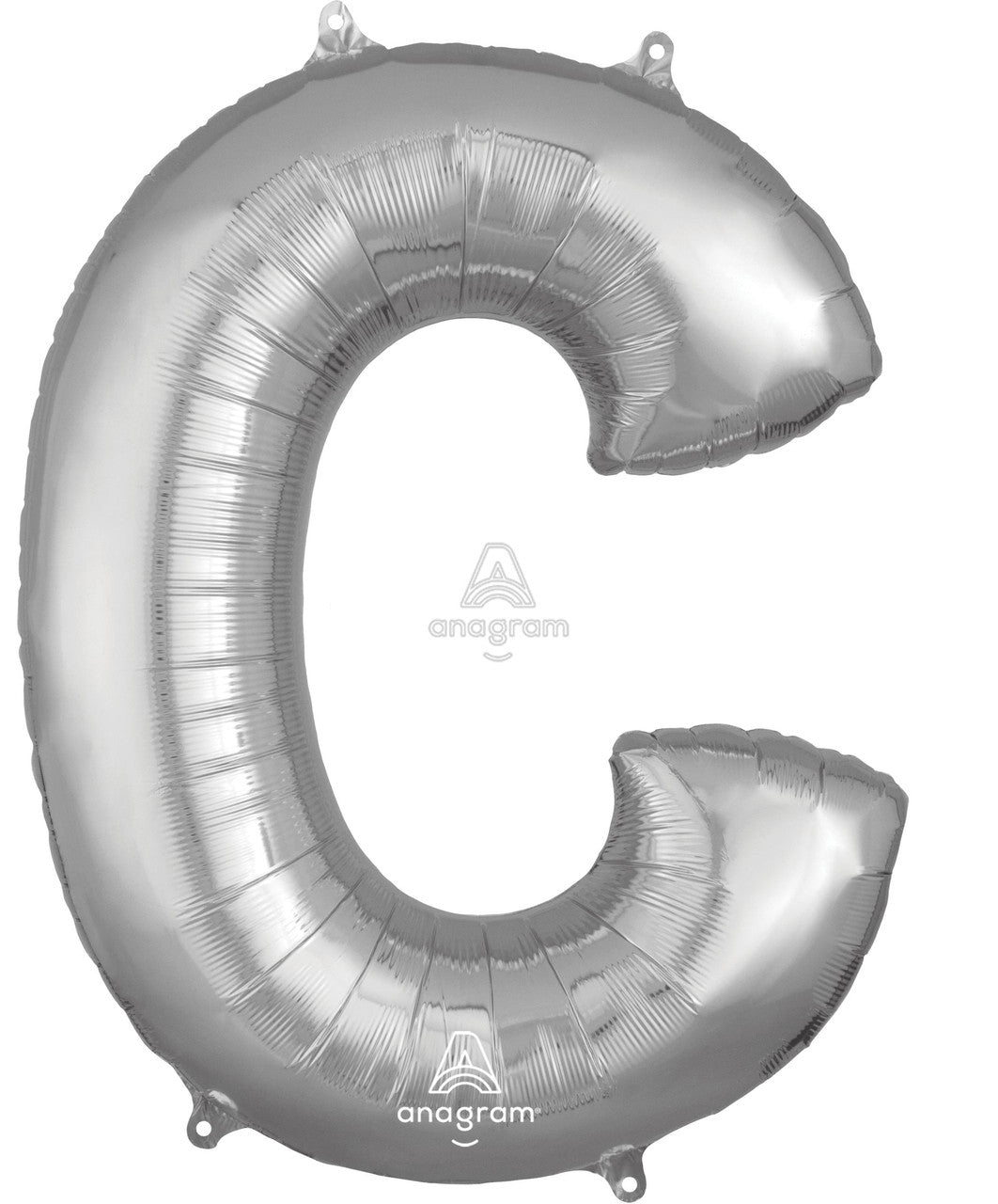 34" Silver Letter C Balloon