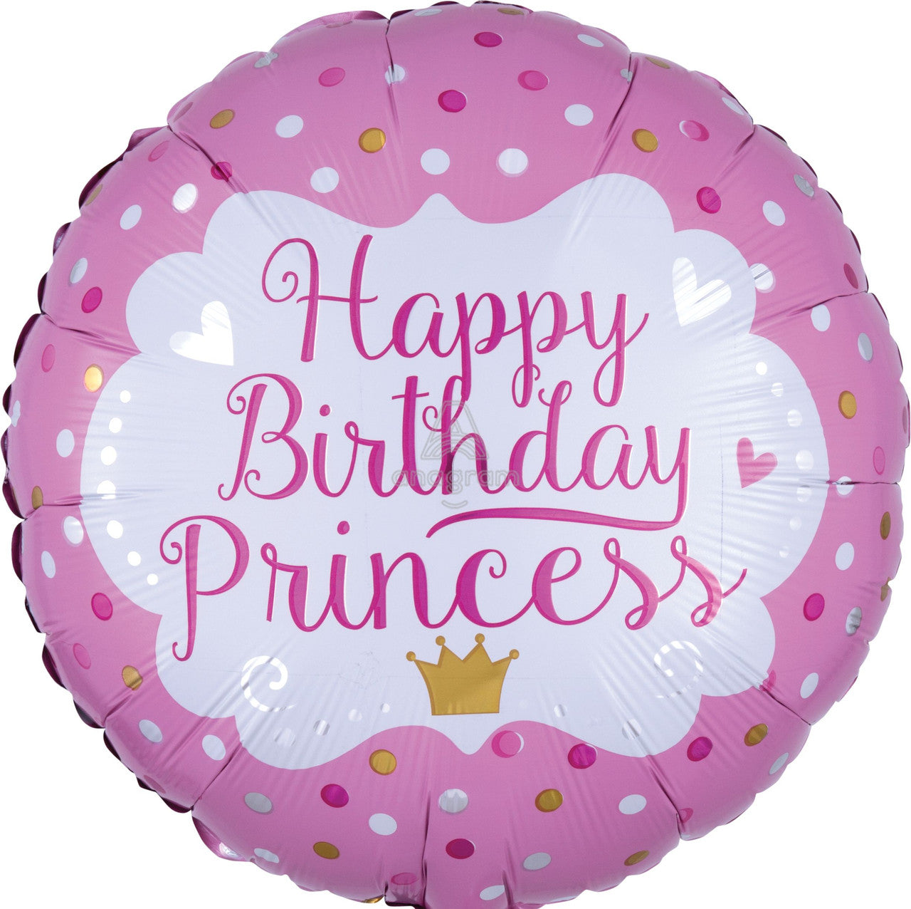 A Happy Birthday Princess Mylar balloon 17"