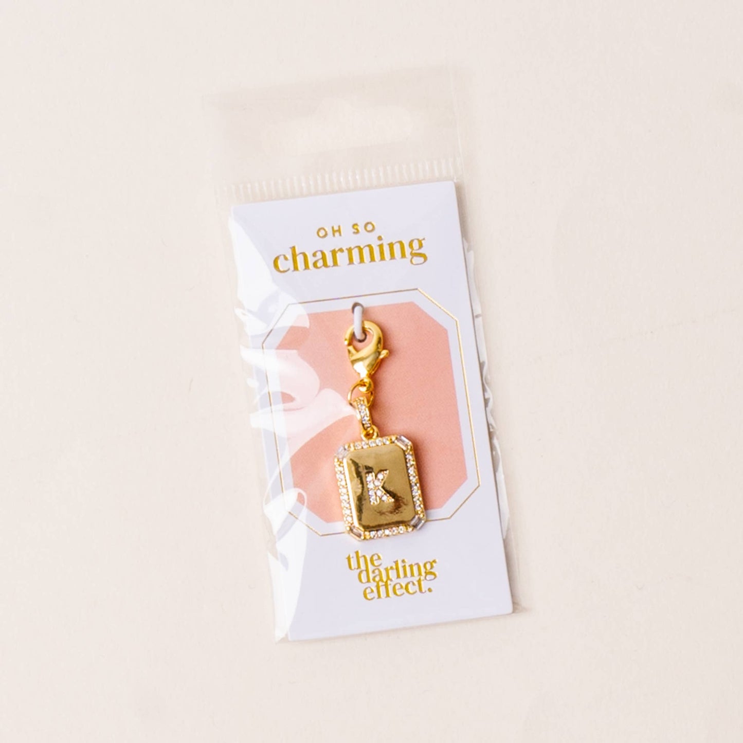 The Darling Effect - Jewelry Charm Initial Letter Gold-K