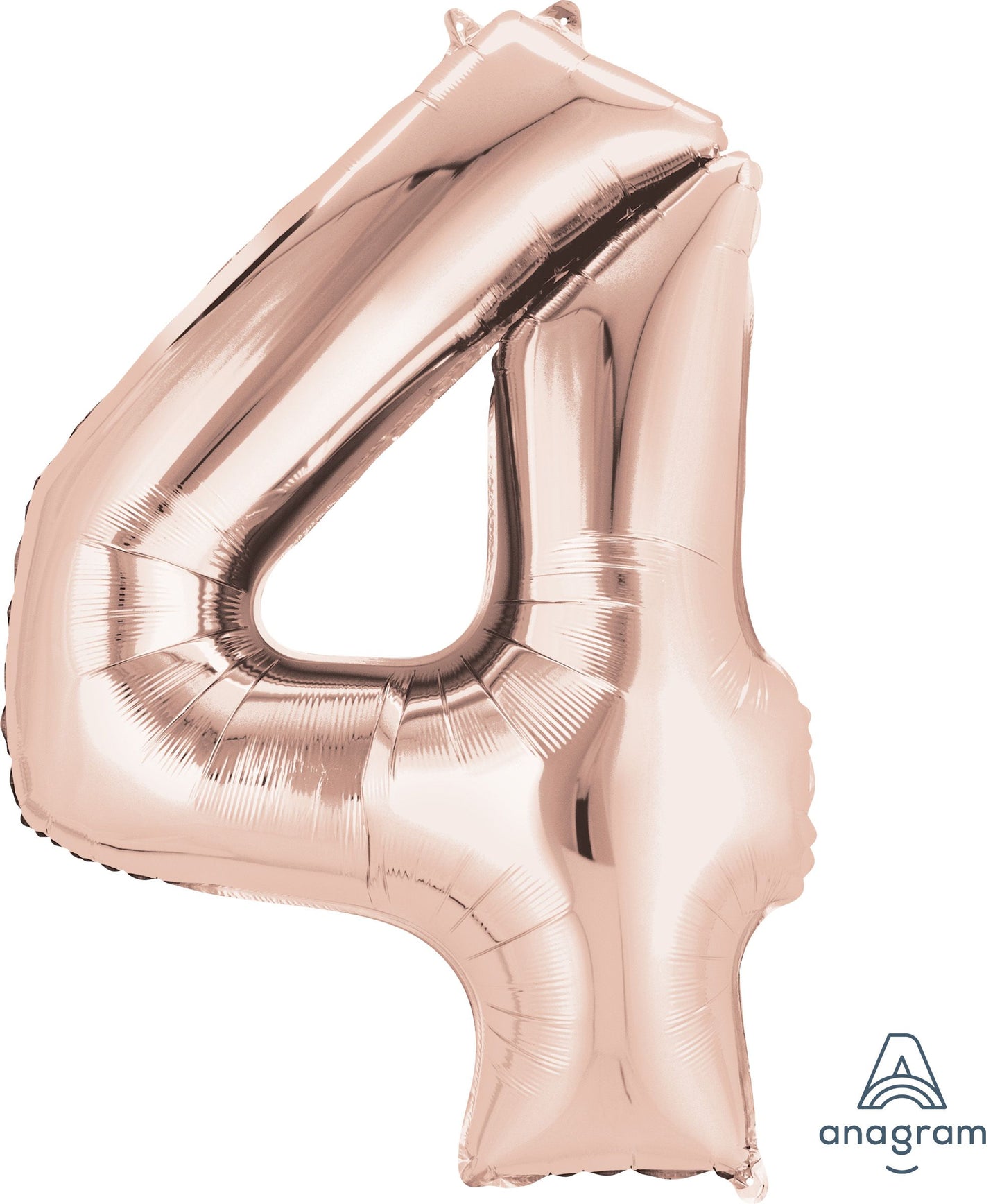 34" Rose Gold Number 4 Mylar Balloon