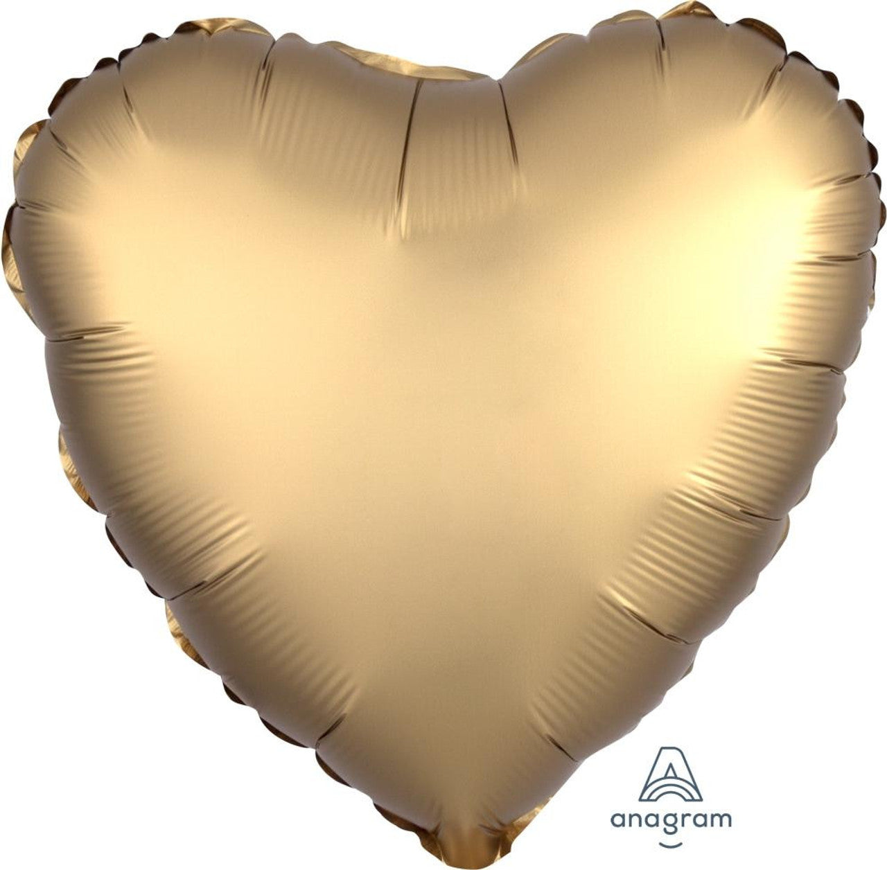 Heart Satin Luxe Gold Mylar Balloon