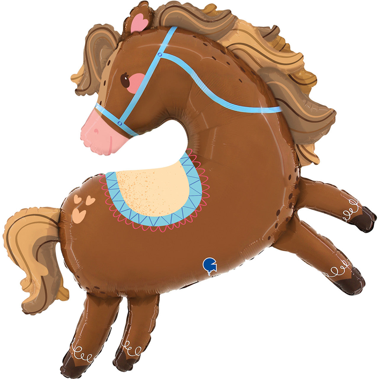 37" Pony full body Mylar Balloon