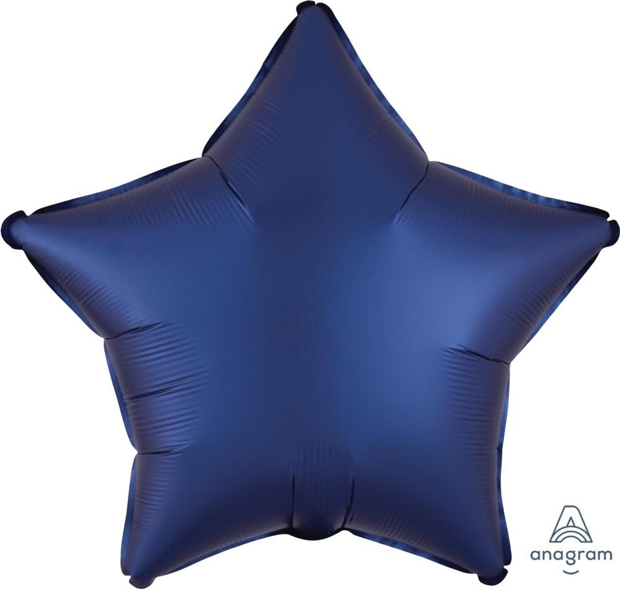 19" Star Satin Luxe Navy Blue Mylar Balloon