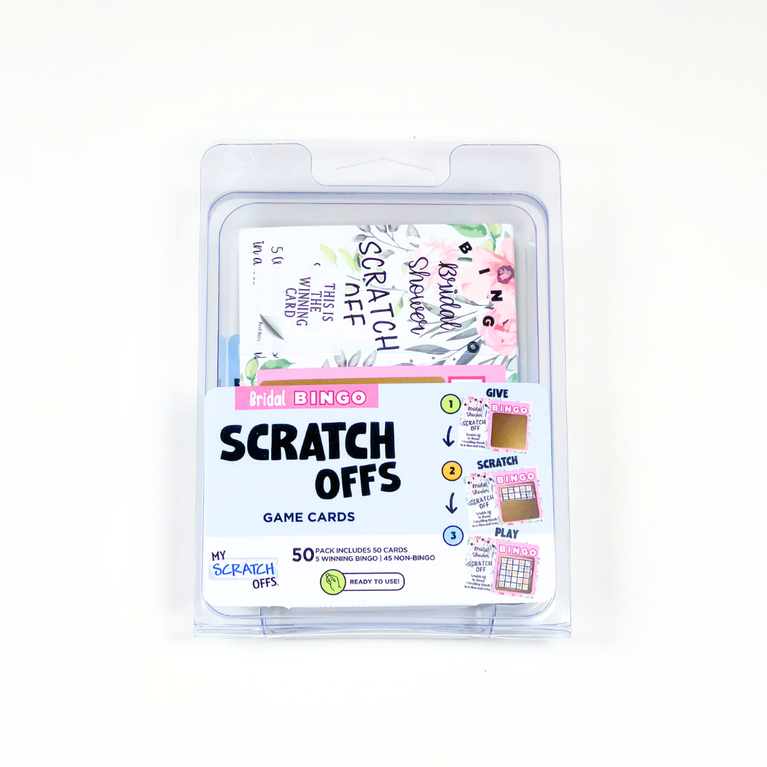 50 Bridal BINGO Shower Scratch Off Game Cards