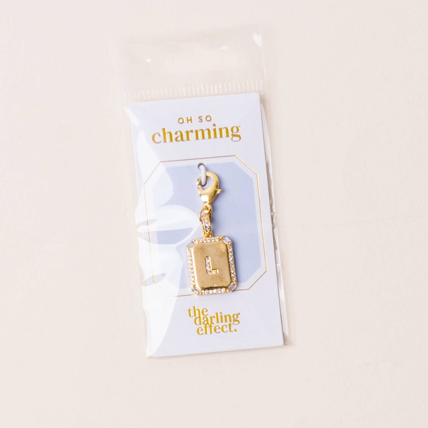 The Darling Effect - Jewelry Charm Initial Letter Gold-L