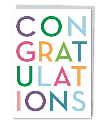 “Congratulations” Greeting Card.
