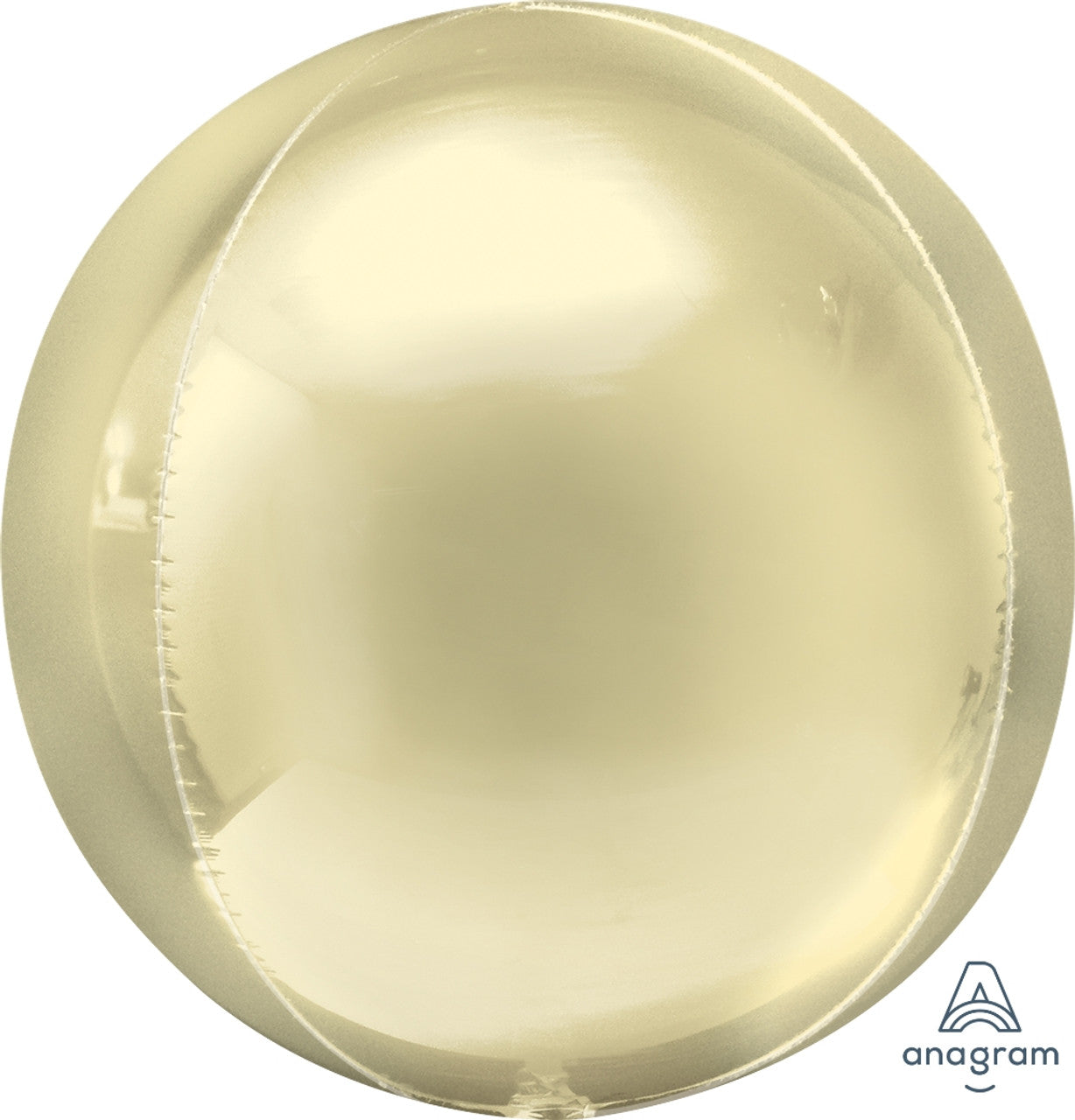 16"A Orbz Pastel Yellow Mylar Balloon
