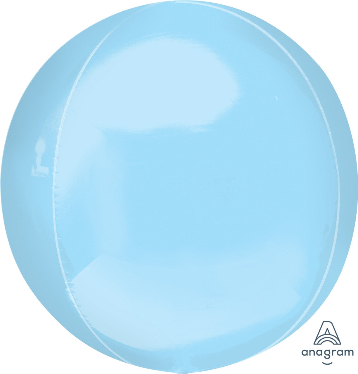 16"A Orbz Pastel Blue Mylar Balloon