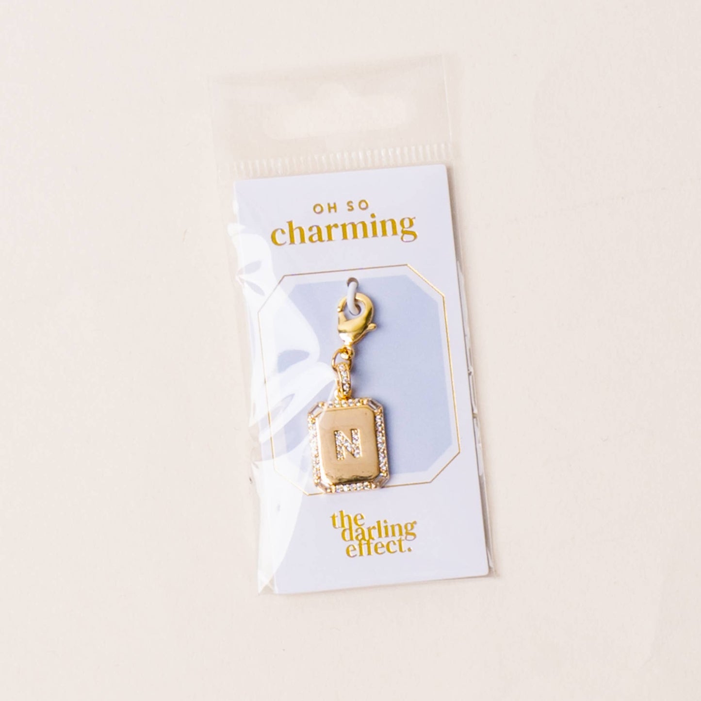 The Darling Effect - Jewelry Charm Initial Letter Gold-N