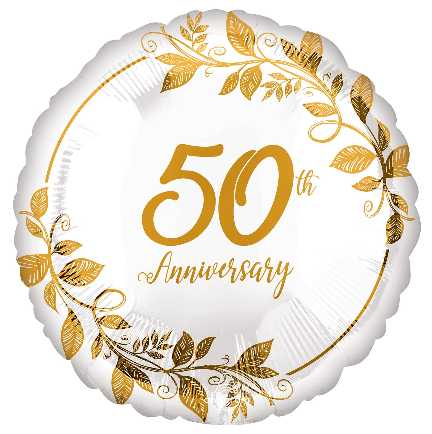 Happy 50th Anniversary Mylar Balloon