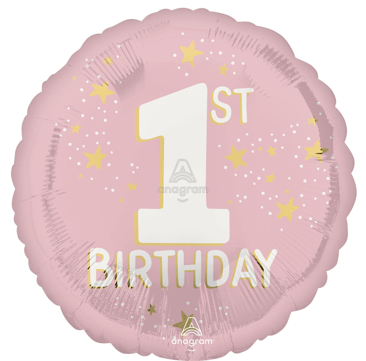 Happy 1st Birthday Little Miss Mylar Balloon 18"