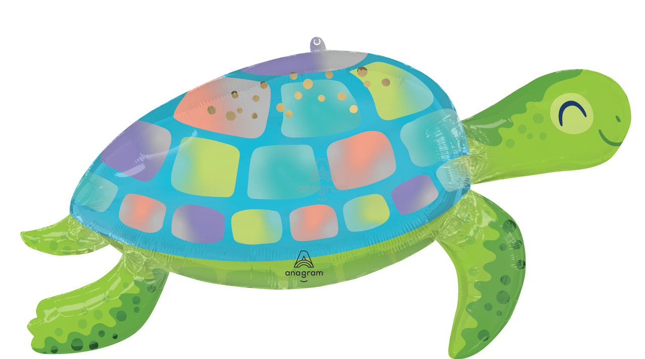 38" Turtle Under The Sea Mylar Balloon