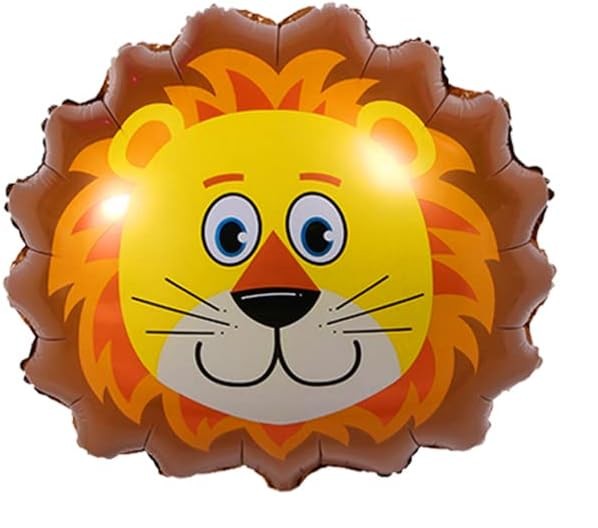 22" Lion Head Mylar Balloon