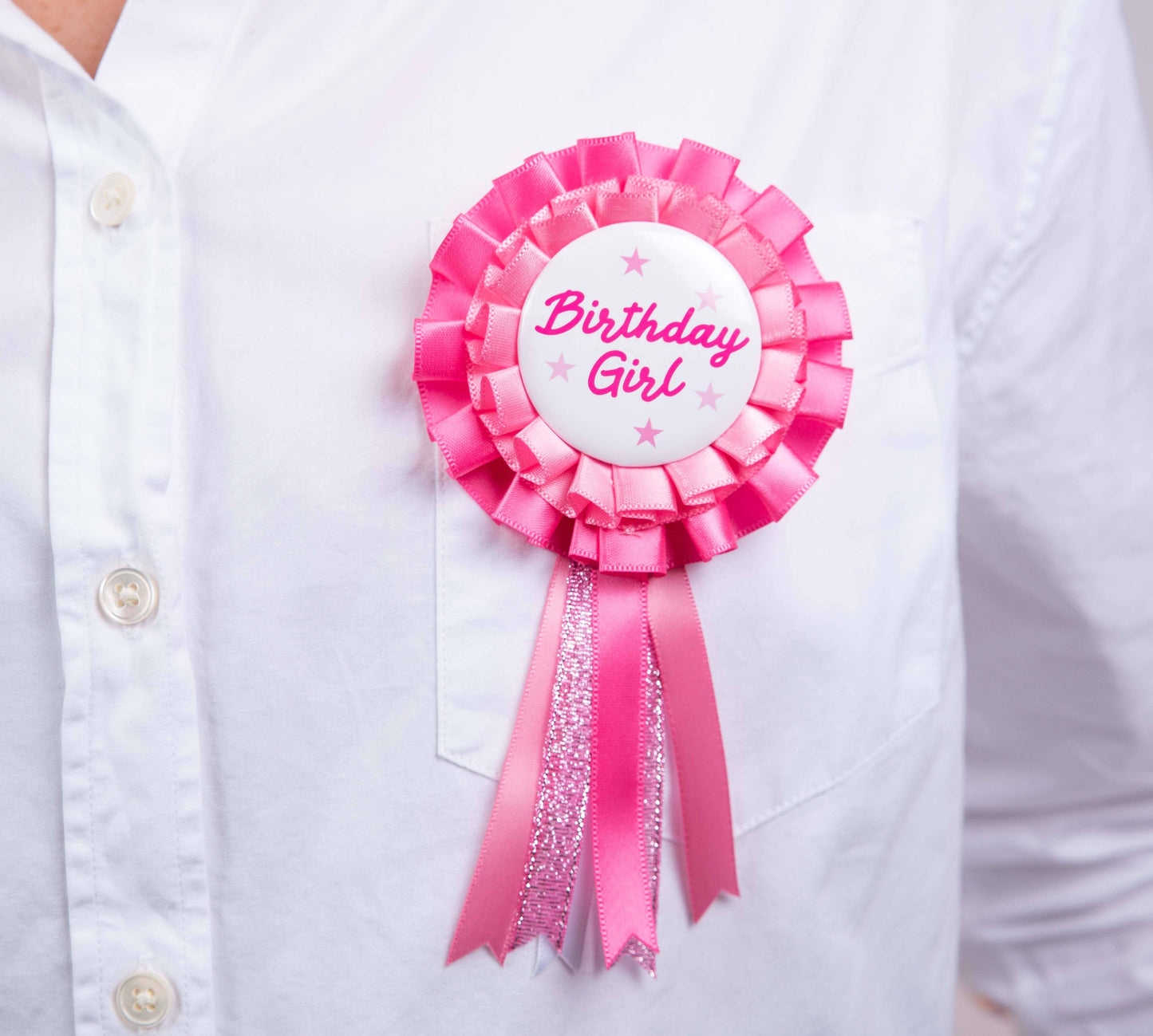 Birthday Girl Satin Badge