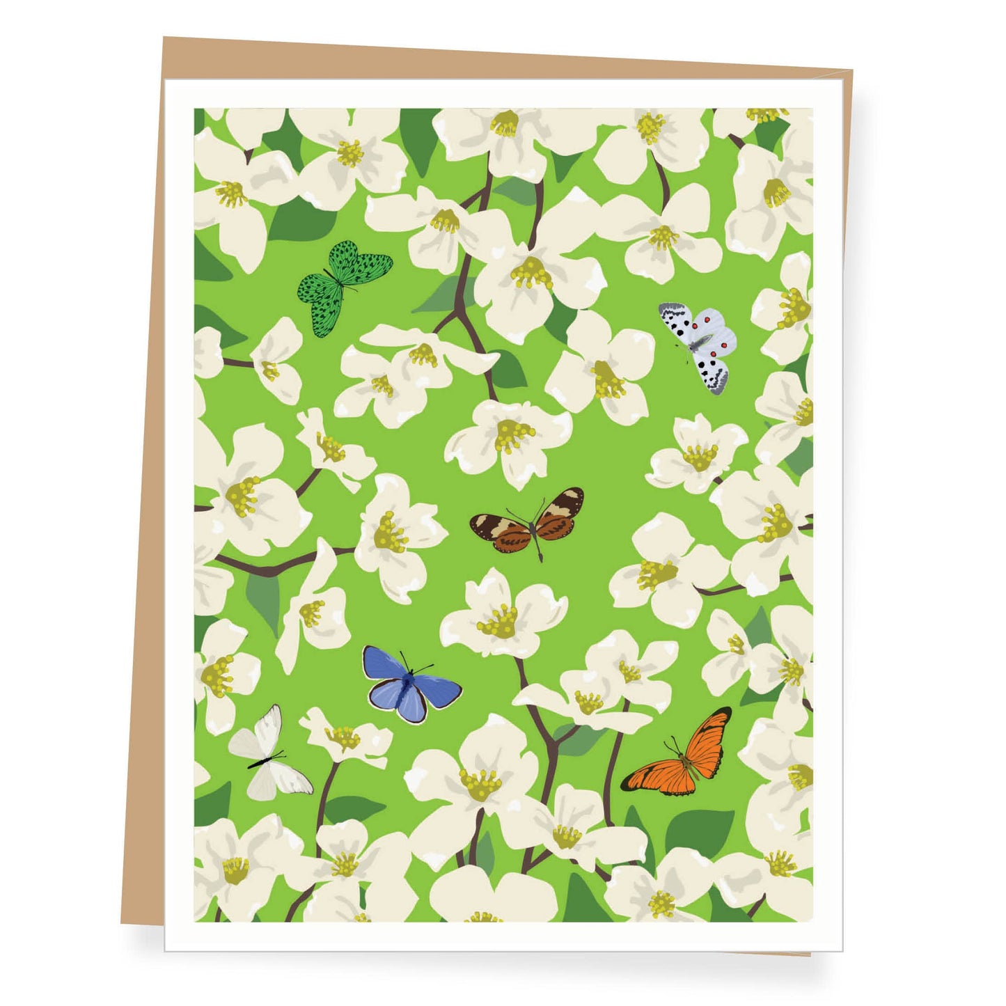 Blank Dogwood Greeting Card