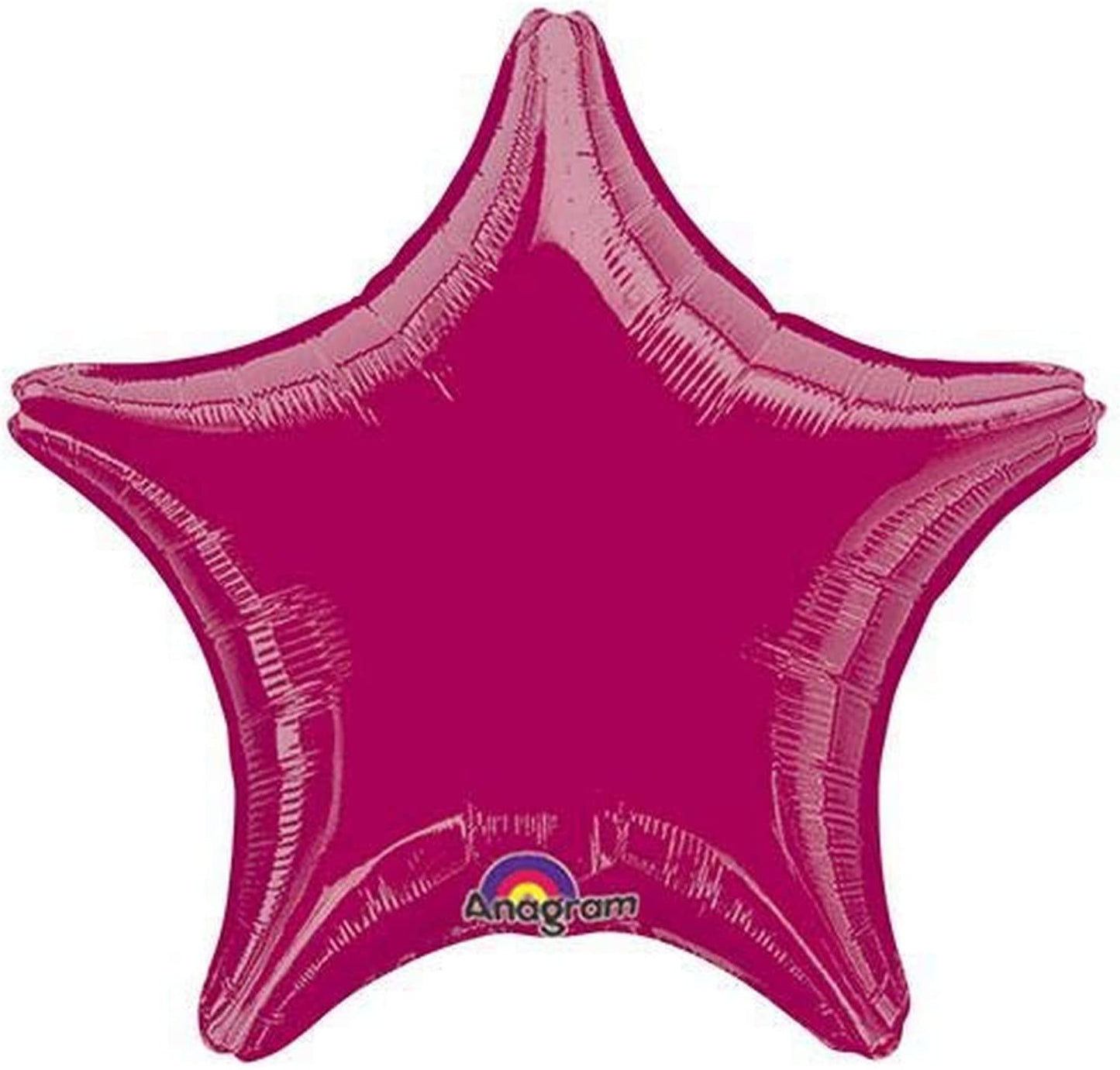19"A Star Burgundy Mylar Balloon