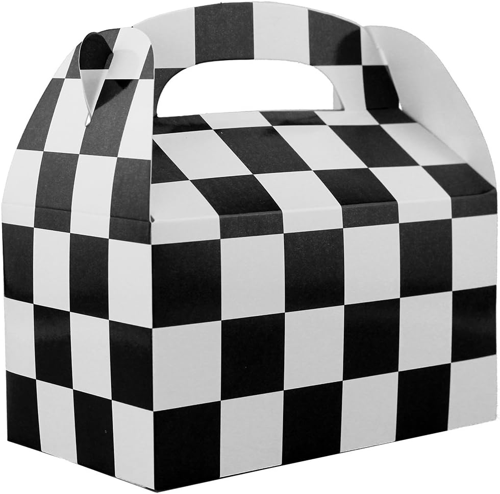 Checkered Racing Treat Boxes - 8