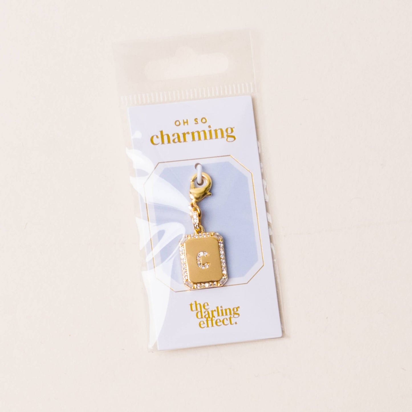 The Darling Effect - Jewelry Charm Initial Letter Gold-C