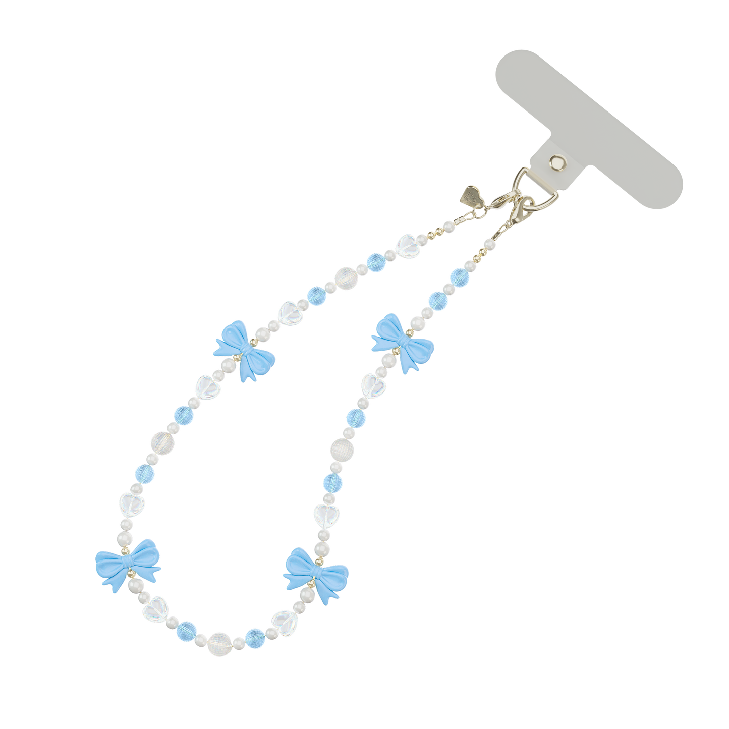 VELVET CAVIAR - Phone Charm Wristlet - French Blue Bow
