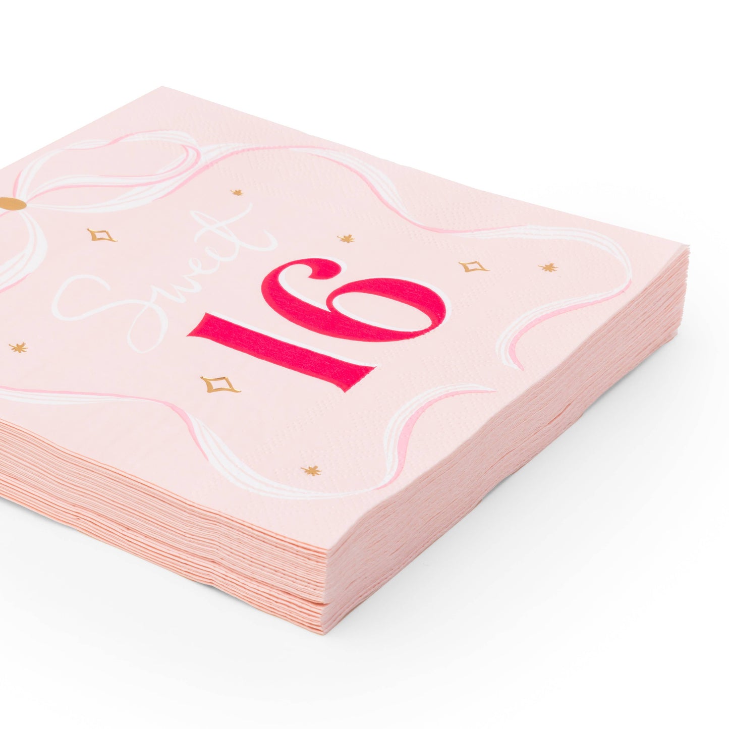SWEET 16 BOW LARGE NAPKINS