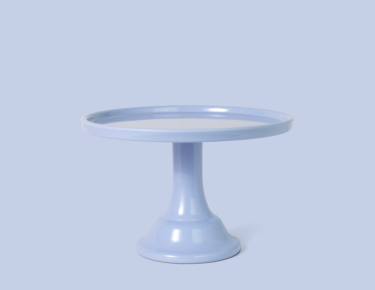 A Set of Two Melamine Cake Stands- Wedgewood Blue - Rental