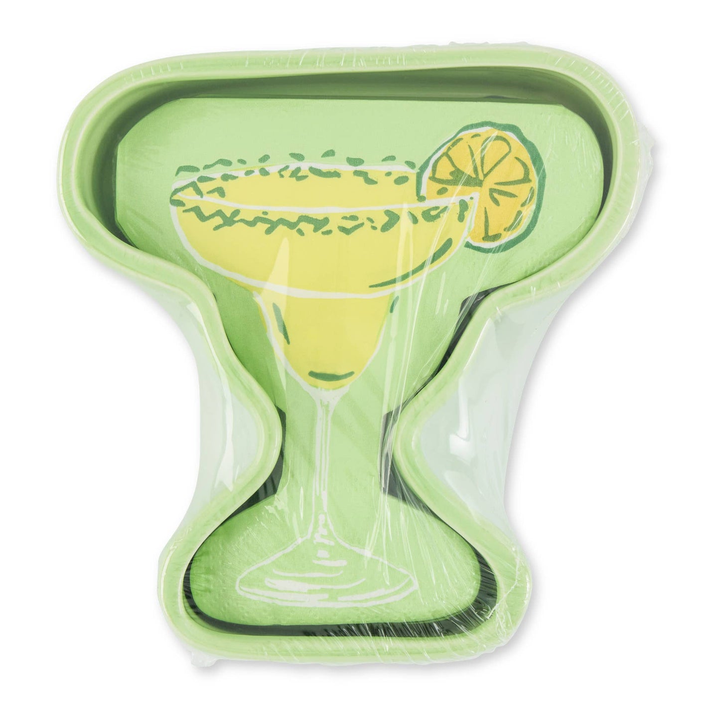 40pc Cocktail Napkins w/ Ceramic Holder - Margarita