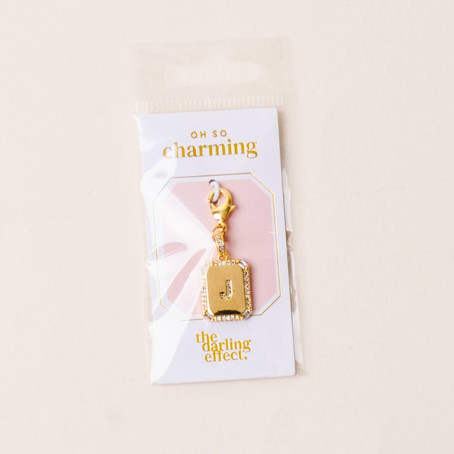 The Darling Effect - Jewelry Charm Initial Letter Gold-J