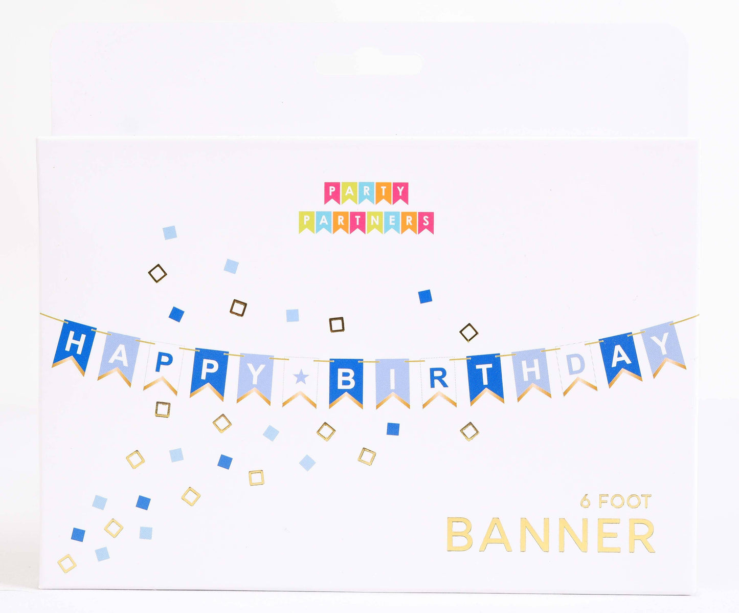 Blue Happy Birthday Banner