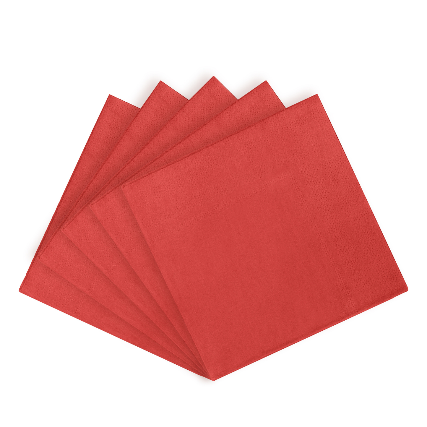 Red Paper Luncheon Napkins - 50 Ct.: Red / 13 in. x 13 in.