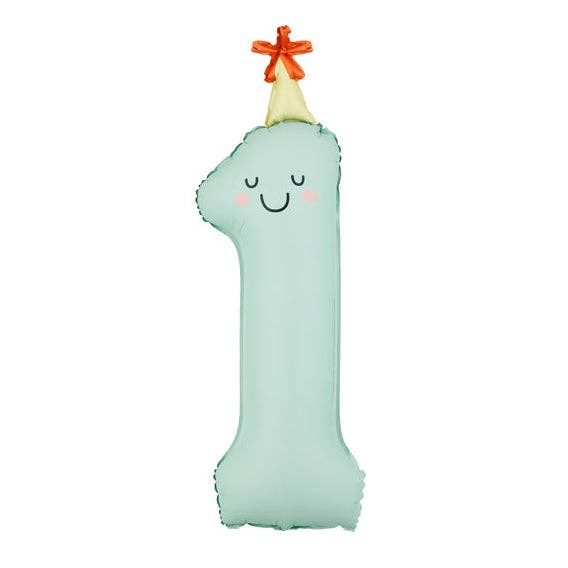 Foil balloon Number ''1'' Mint 34 in.