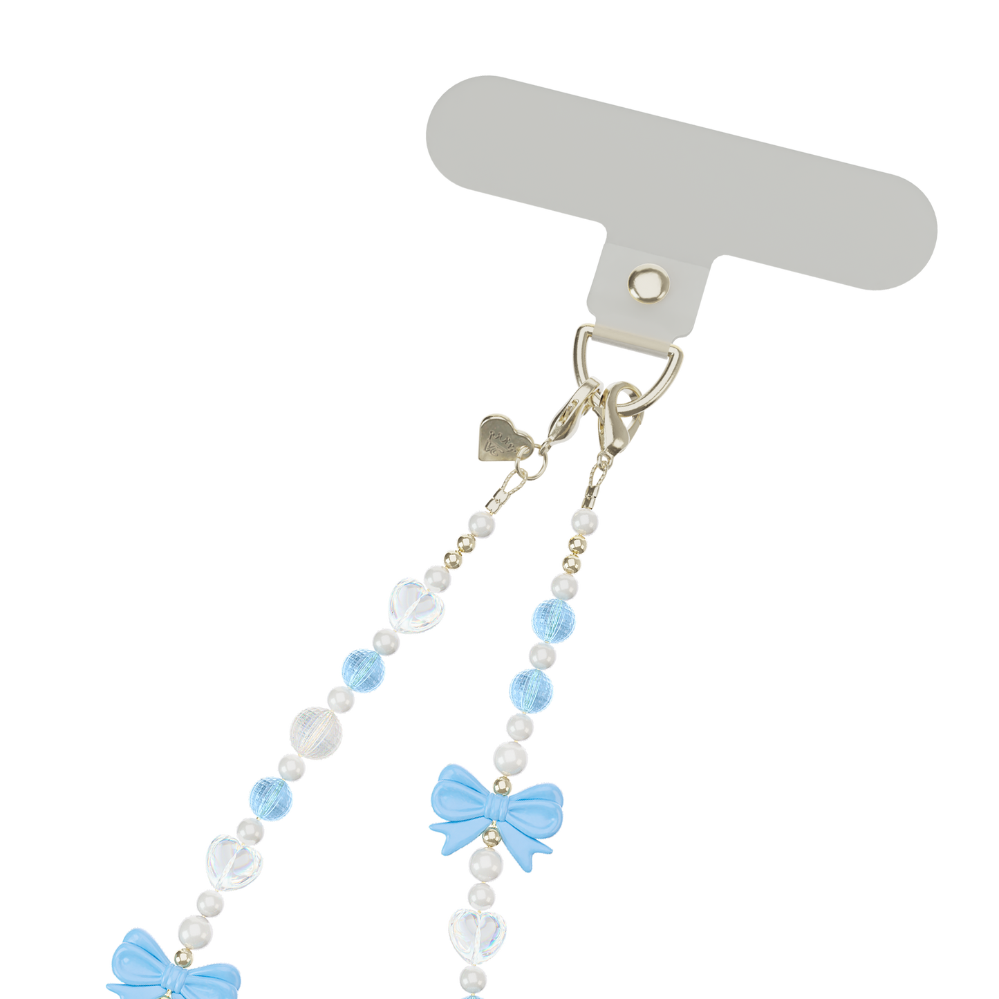 VELVET CAVIAR - Phone Charm Wristlet - French Blue Bow