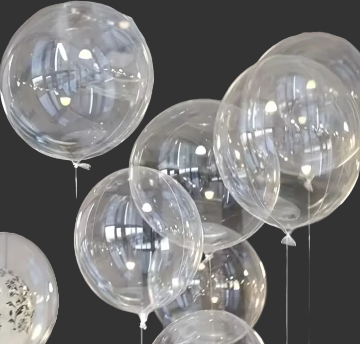 24" Clear/Transparent Balloons - Floating