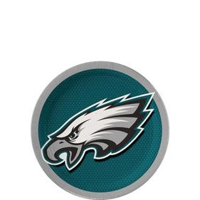 Philadelphia Eagles Dessert Plates 18ct 7in paper plates
