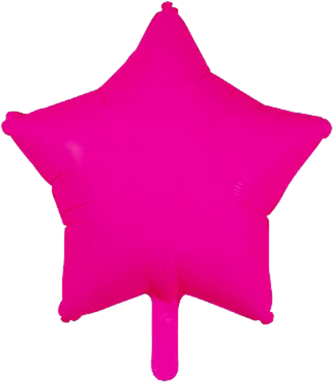 Star Neon Pink Mylar Balloon