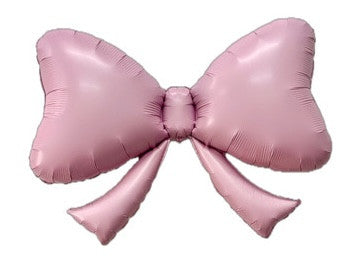 40" Bow Light Pink Mylar Balloon