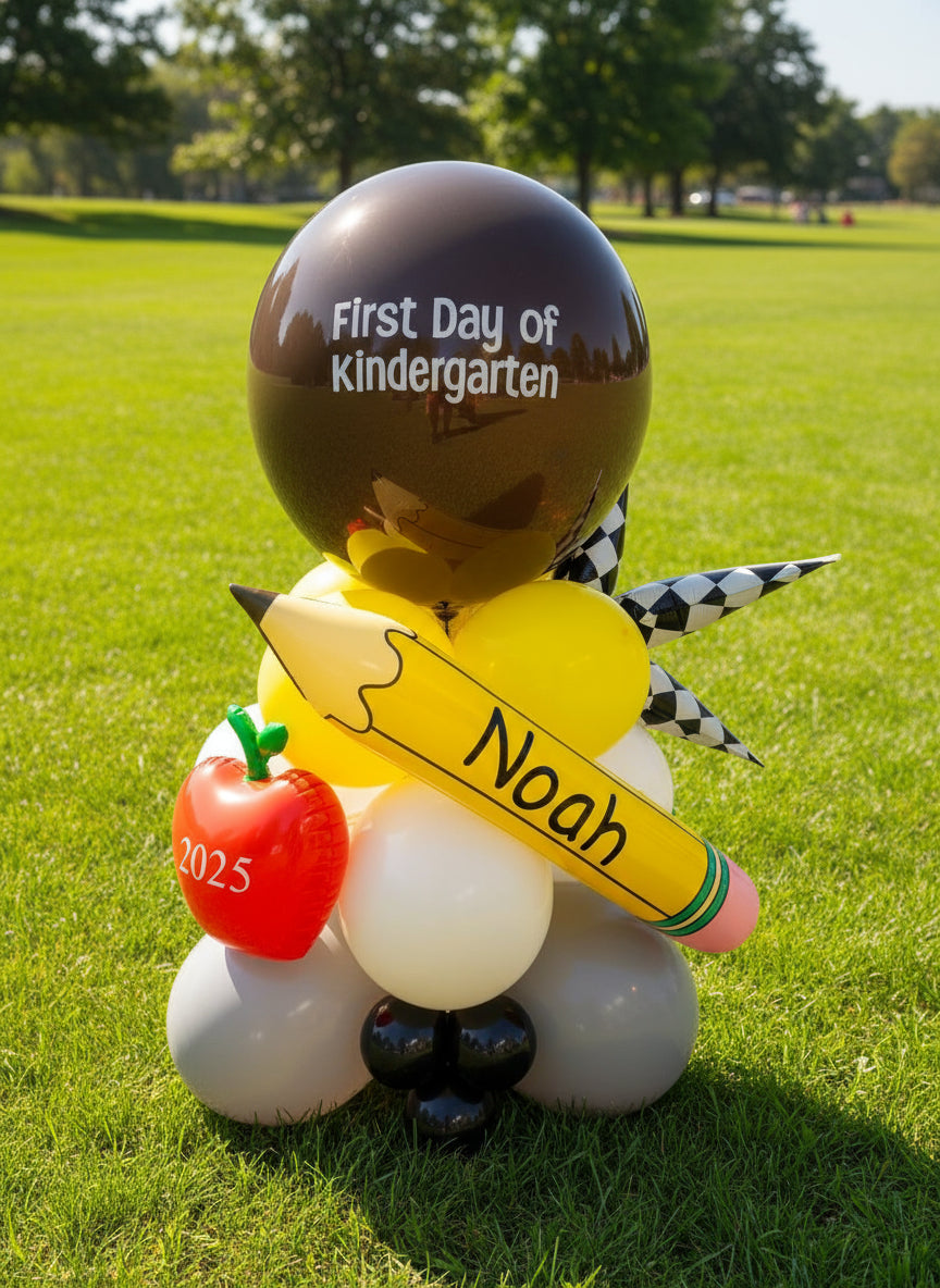 Back To School Balloon Arrangement - Customizable