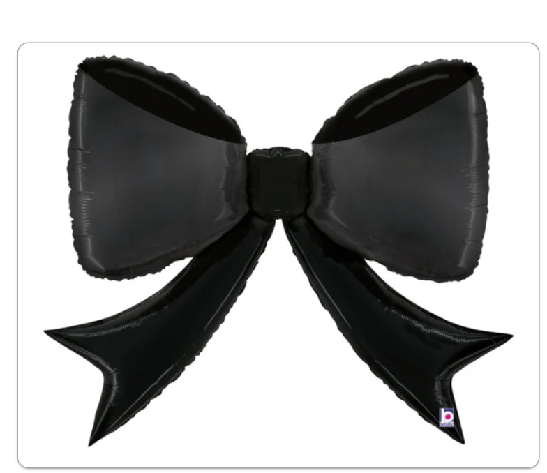 Black Bow 41 inch Mylar Balloon