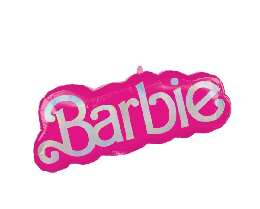 Supershape Barbie Logo Mylar Balloon