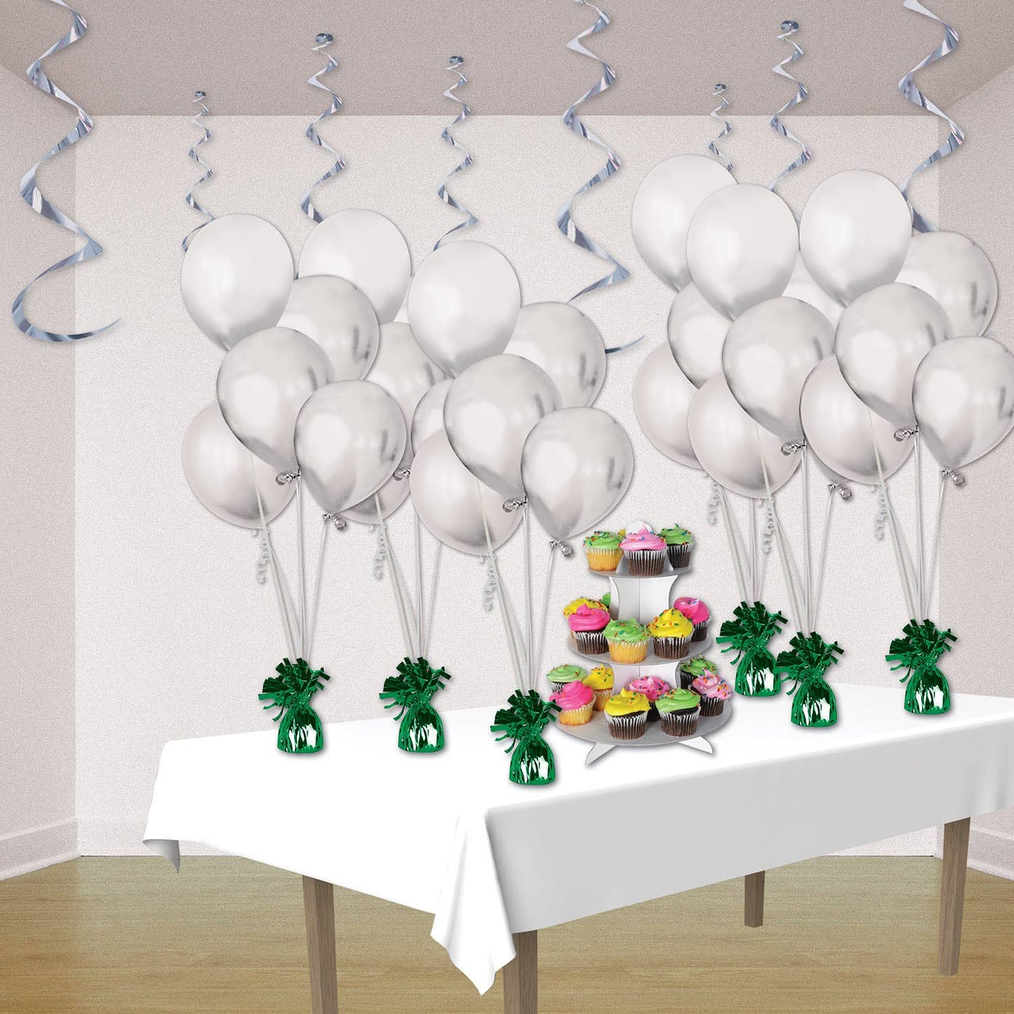 Metallic Wrapped Balloon Weight - Green, 6 oz