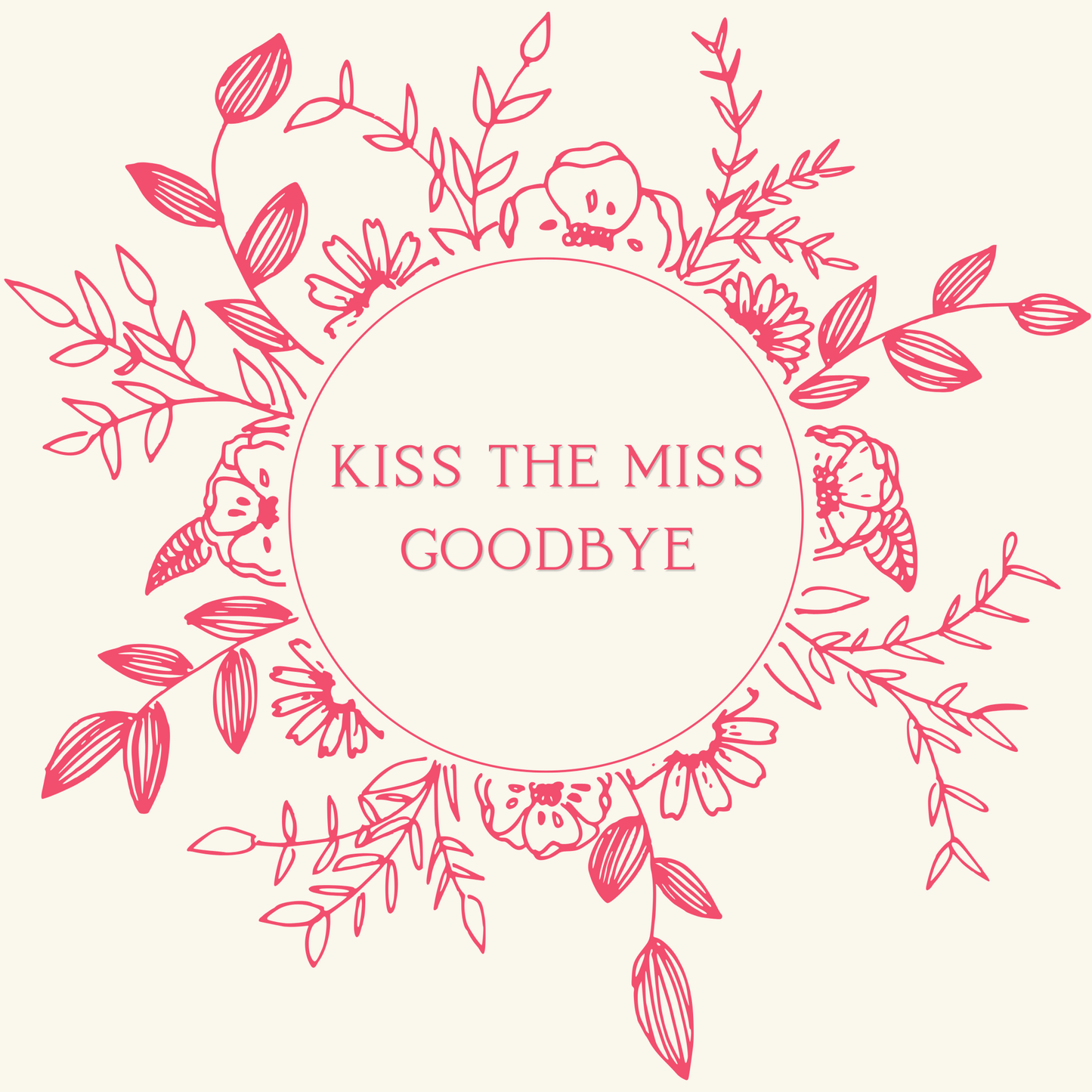 Kiss the Miss Goodbye, Bachelorette Wrapping Paper: Glossy / 30" x 36"