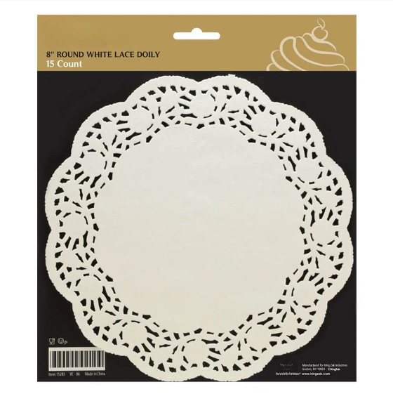 8" White Lace Round Doily | Perfect for Elegant Displays: 15