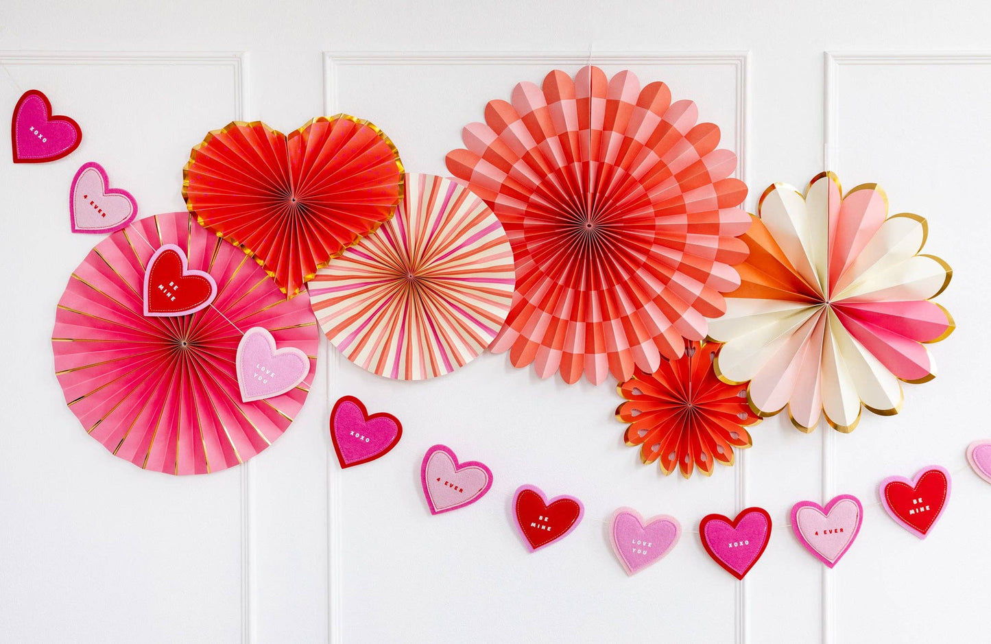 Felt Heart Banner Set- Valentine