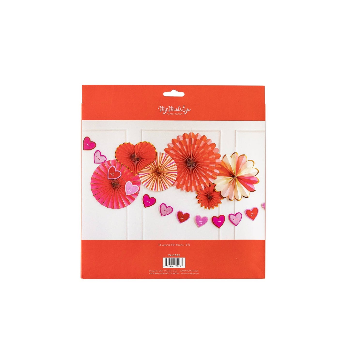 Felt Heart Banner Set- Valentine