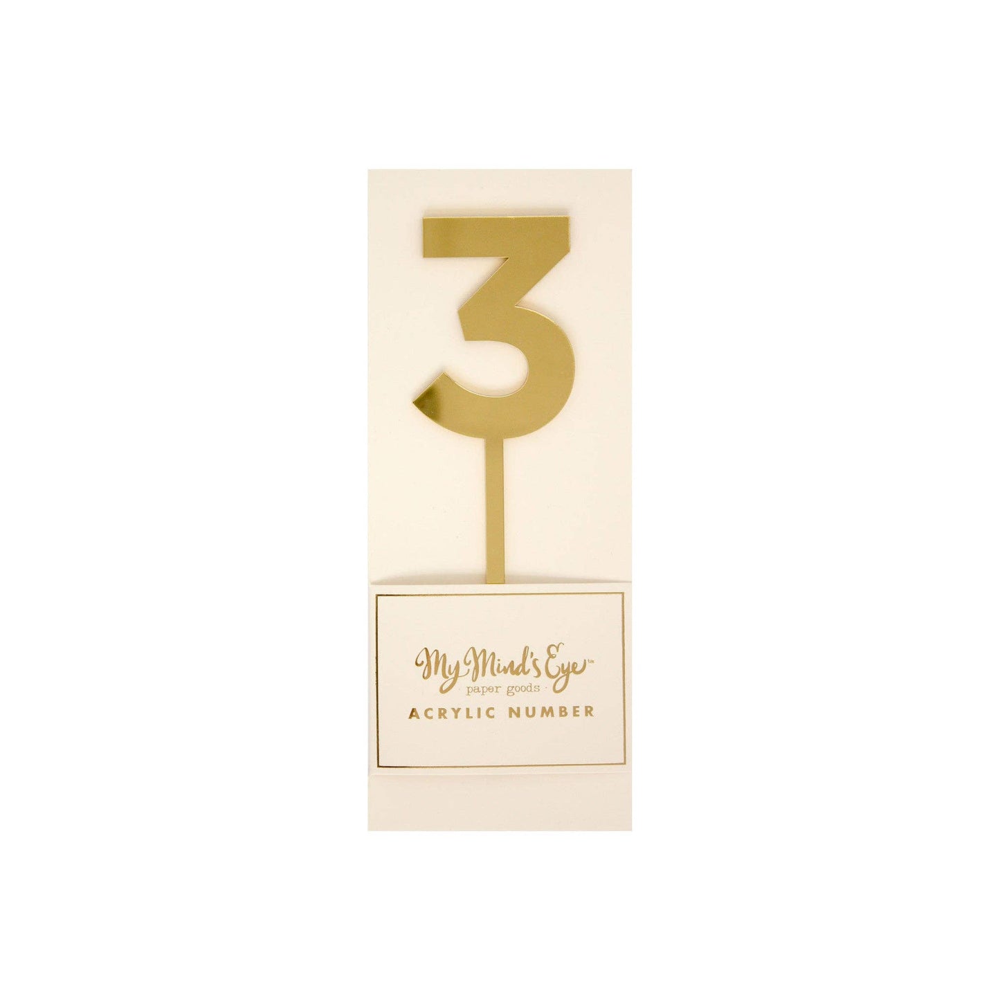 Basic Gold Acrylic Number 3